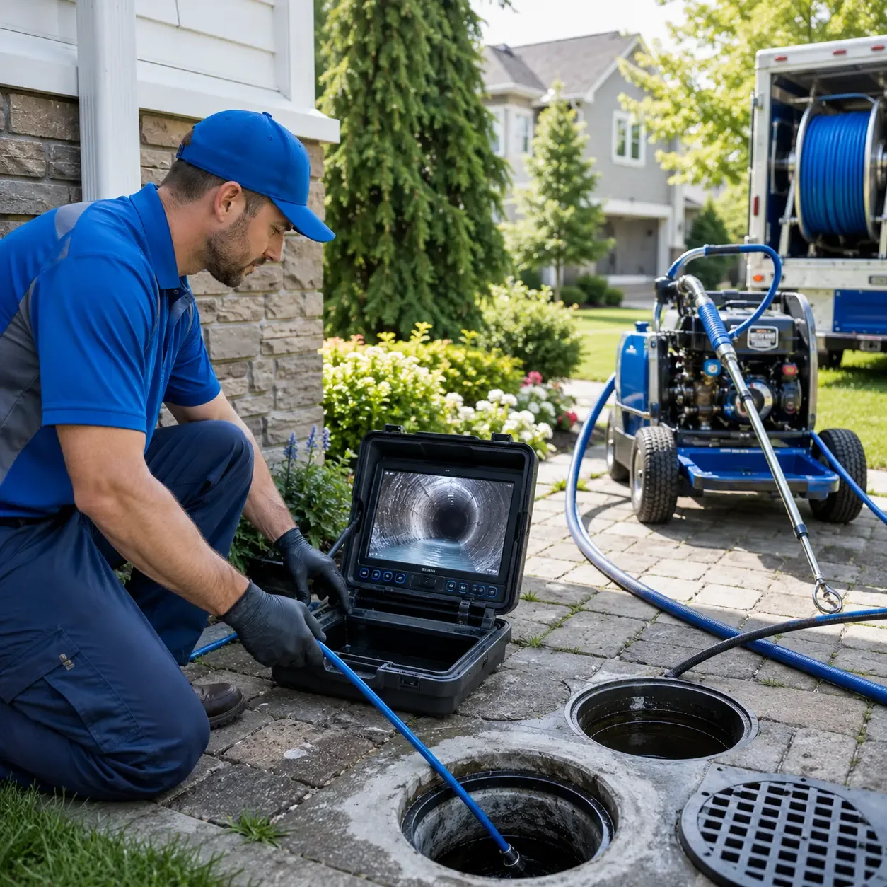 Outdoor drain cleaning professionals serving Big Flat, AR