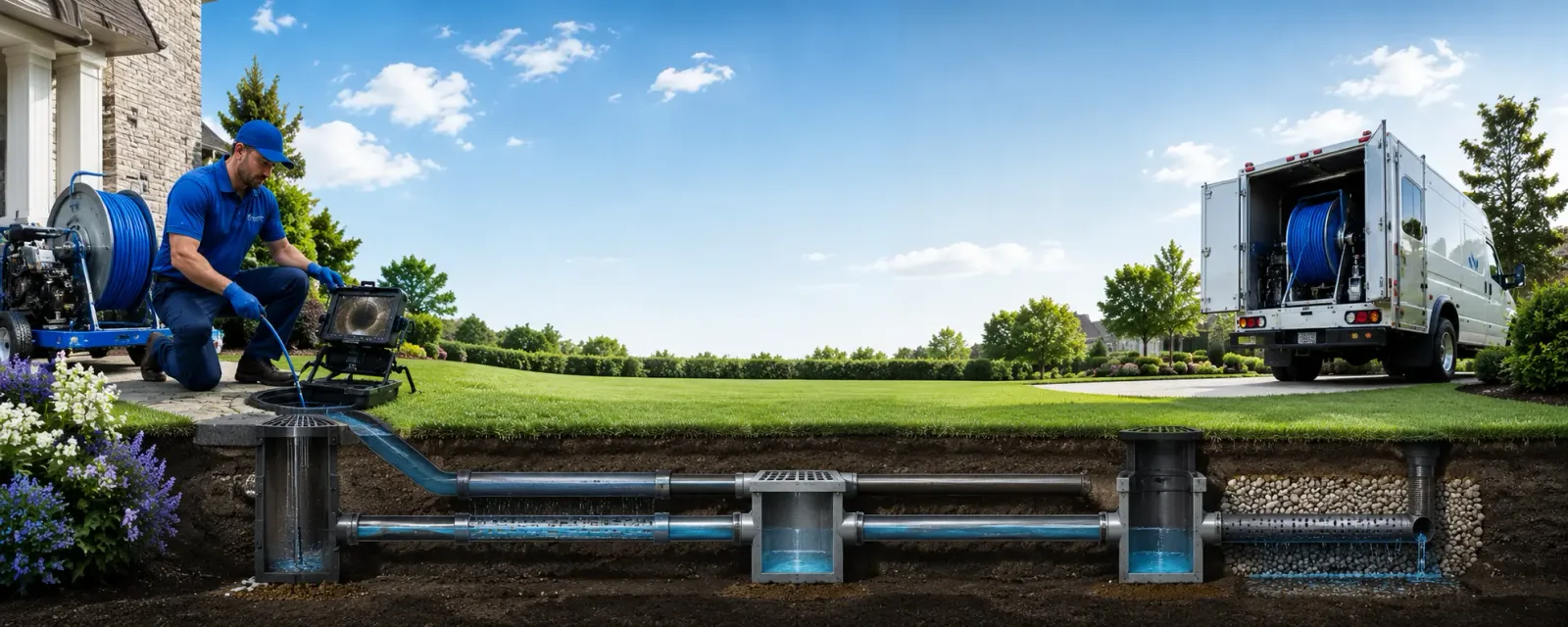 Outdoor drain cleaning information for Big Flat, AR